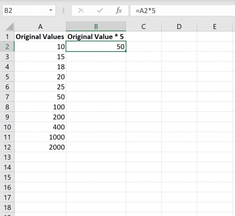 How To Multiply A Column In Excel By A Constant 4 Easy Ways