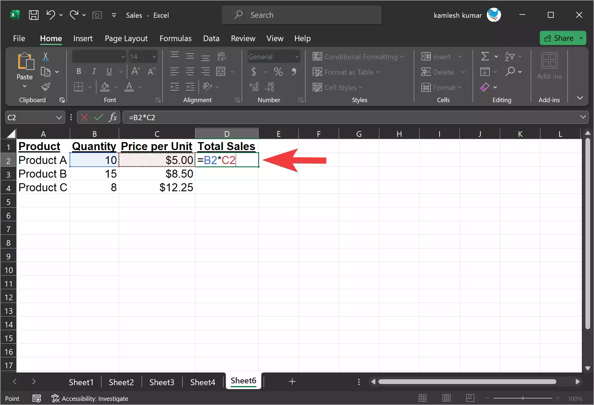 How To Multiply Columns In Microsoft Excel Gear Up Windows