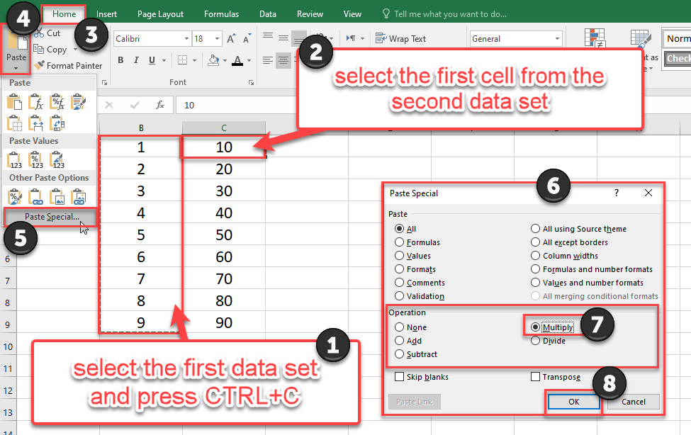 How To Multiply In Excel In Office 2010 Bsuite365