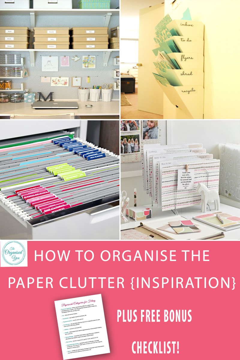 How To Organise The Paper Clutter Inspiration Blog Home