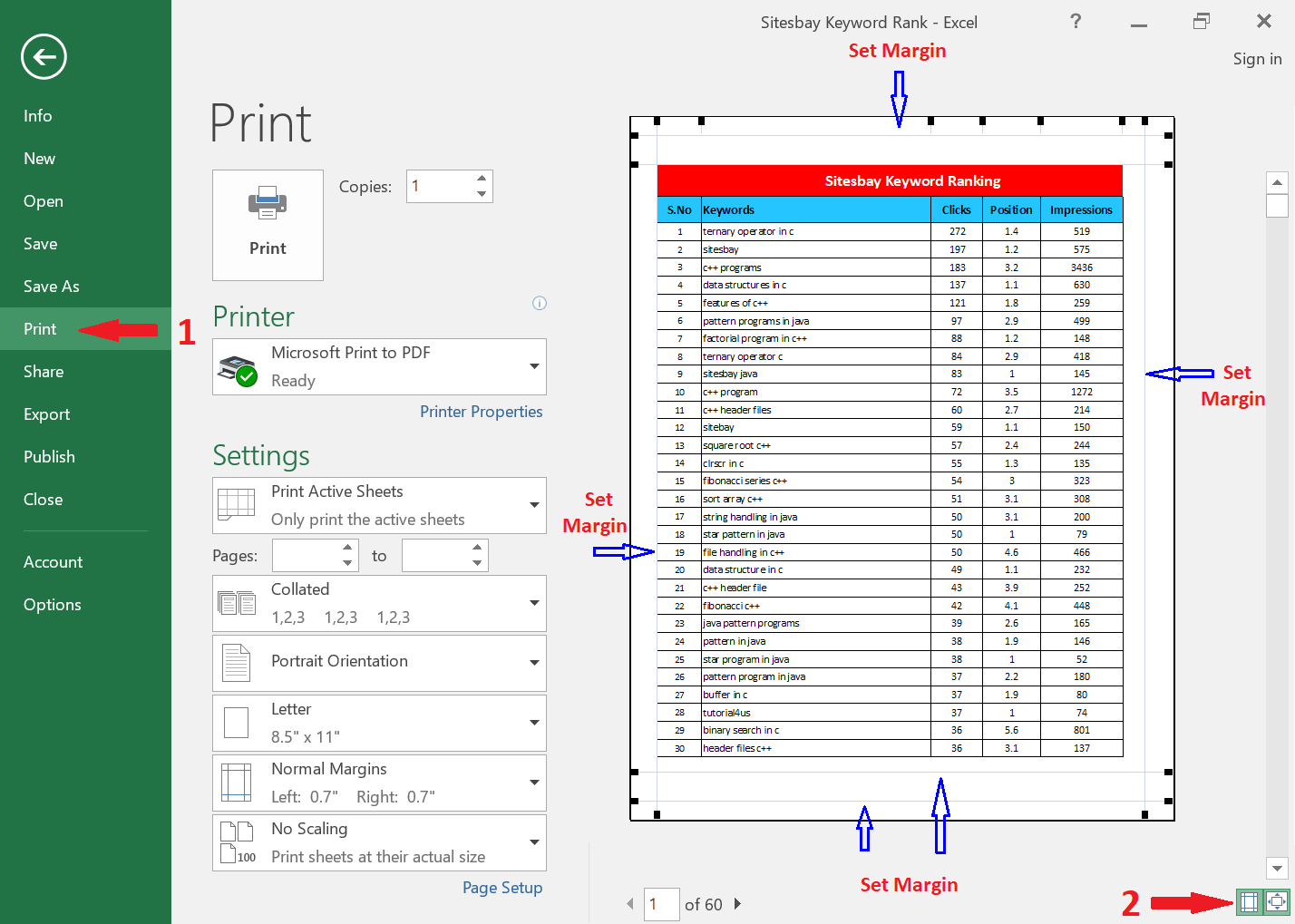 Excel Tip: Print Two Pages on One Sheet Easily