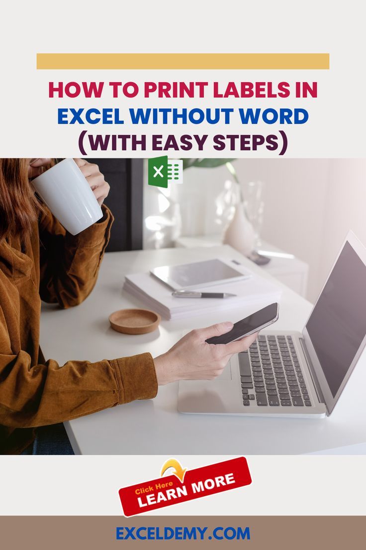 How To Print Labels In Excel Without Word Excel Macros Mail Merge Ms