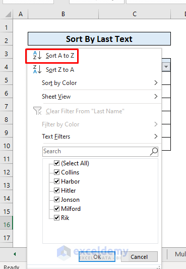 How To Rearrange Columns Alphabetically In Excel 5 Methods