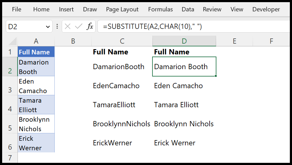 How To Remove Line Break Character In Excel Howtoremovee