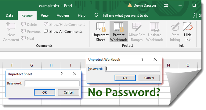 How To Remove Password From Excel Workbook Protection Open