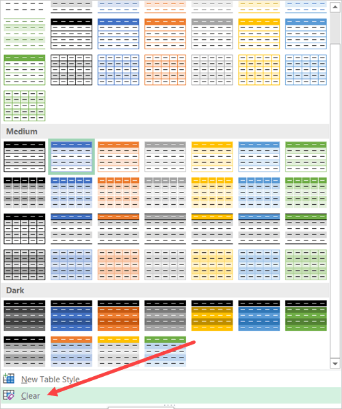 How To Remove Table Formatting In Excel