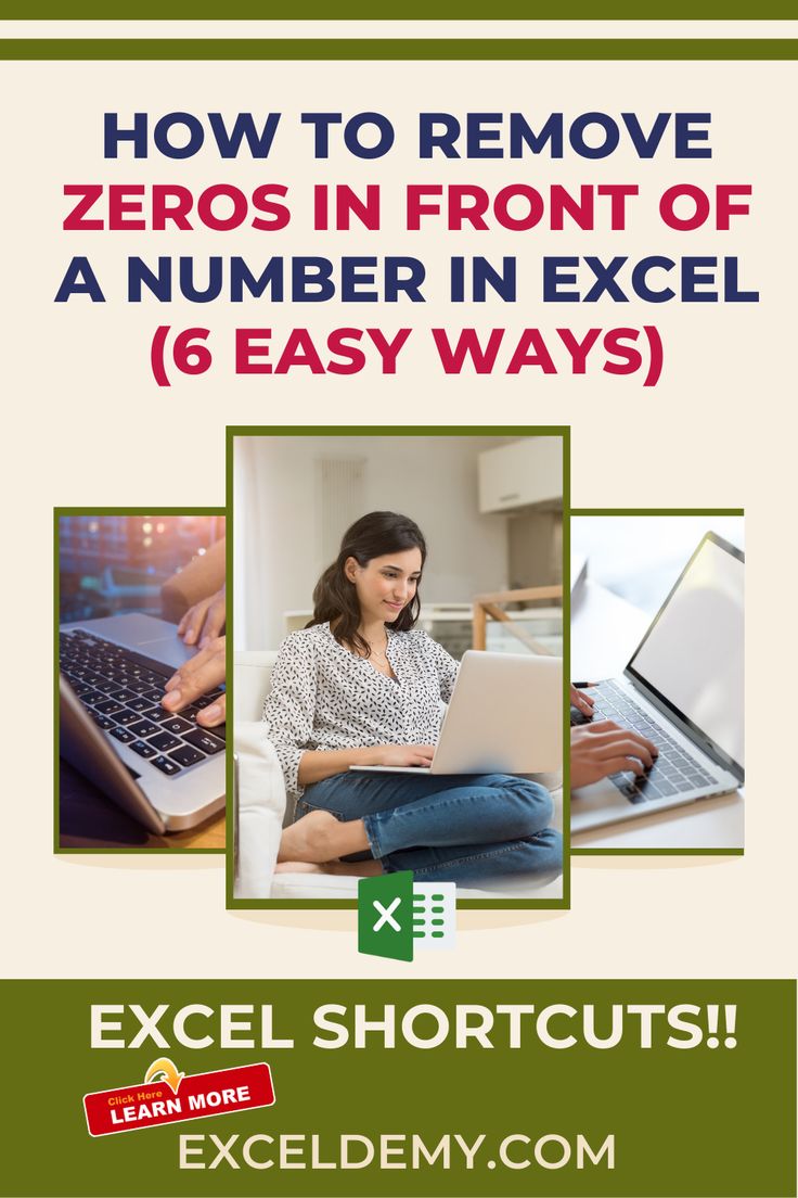 How To Remove Zeros In Front Of A Number In Excel 6 Easy Ways