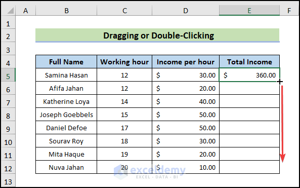 How To Repeat Formula Pattern In Excel 8 Easy Ways