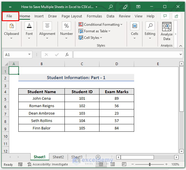 Save Multi-Sheet Excel as CSV: Easy Guide