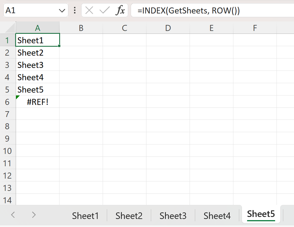 5 Ways to Quickly View Excel Sheet Names