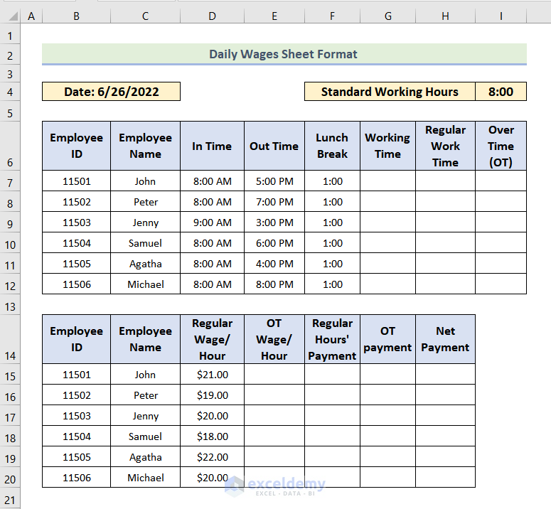 See Excel Sheet Format Changes Easily