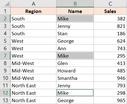 How To Select Multiple Cells In Excel Non Adjacent Visible With Data