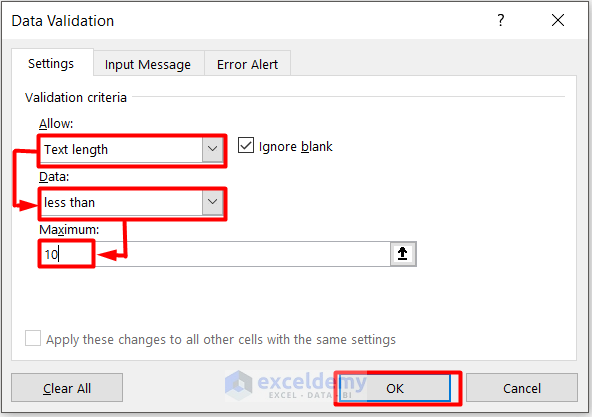 How To Set Limit In Excel Cell 5 Simple Ways Exceldemy