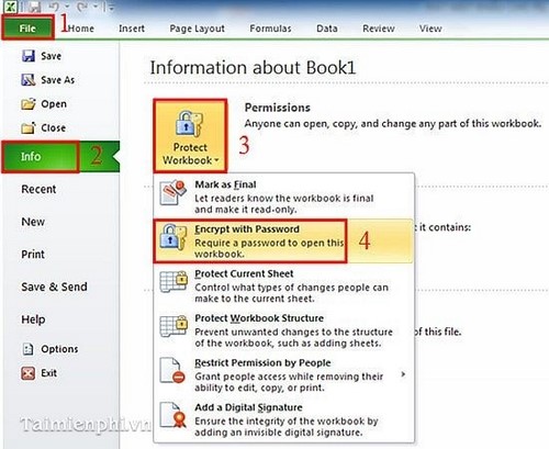 How To Set Password In Excel File