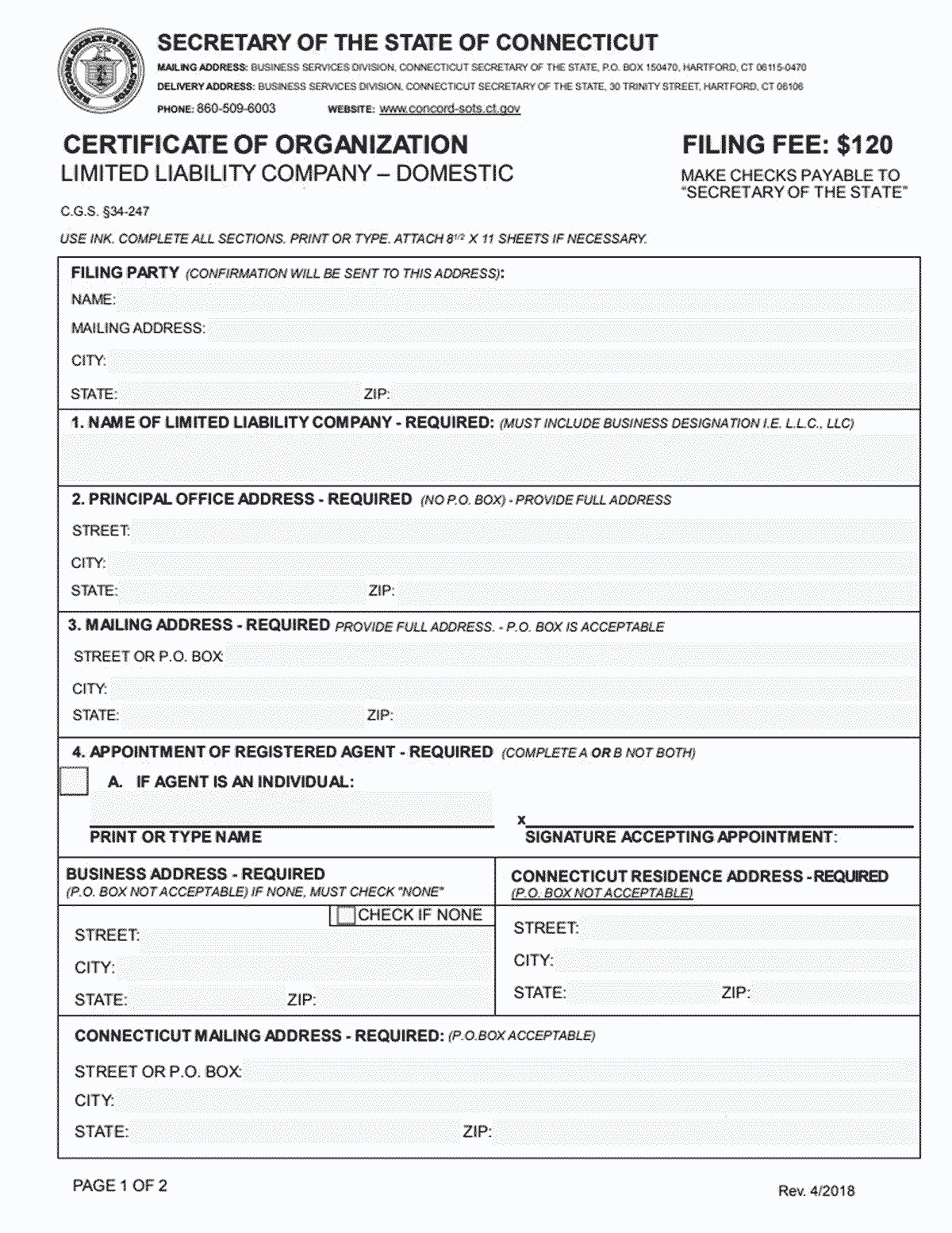 How To Start An Llc In Connecticut Ct Llc Registration Zenbusiness Inc