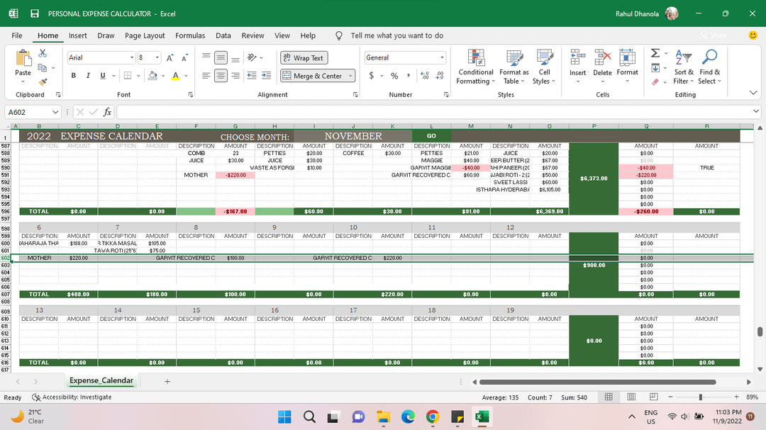 How To Sum The Cells Of The Row With A Value Corresponding R Excel