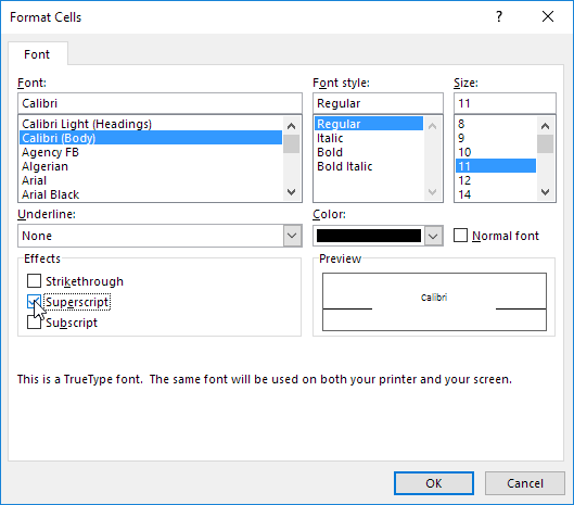 How To Superscript And Subscript In Excel