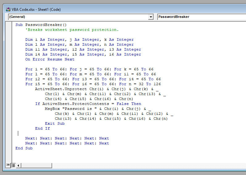 Unprotect Excel Sheets: Easy Code Method 2013