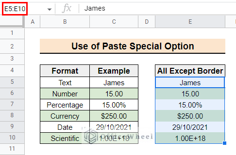 How To Use Paste Special In Google Sheets 8 Examples