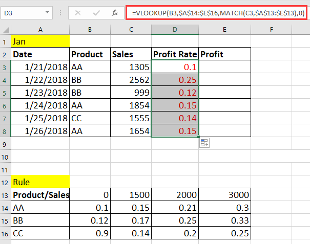 How To Vlookup Then Multiply In Excel Tables