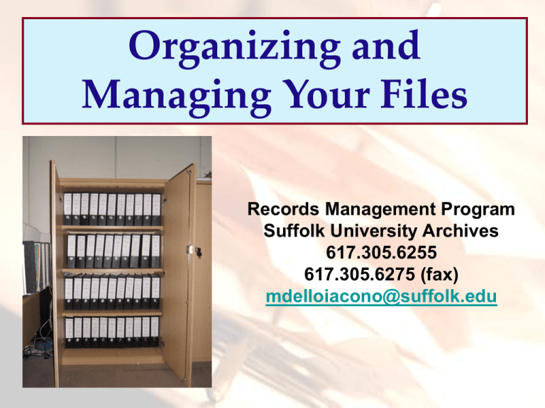 In Order To Efficiently And Quickly Locate Records