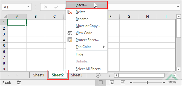 Insert An Excel Worksheet Before A Specific Sheet Using Excel And Vba