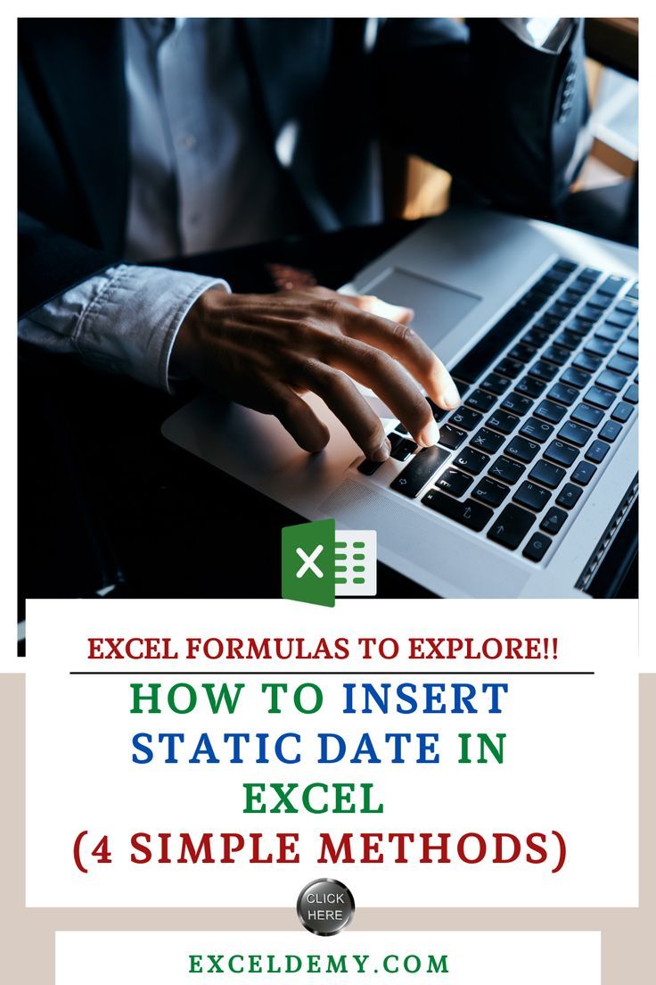 Insert Date In Excel How To Insert Date In Excel With Different Methods