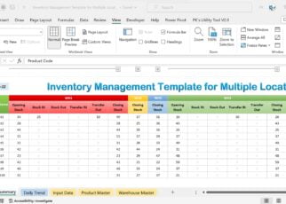 Inventory Management Template For Multiple Locations Pk An Excel Expert