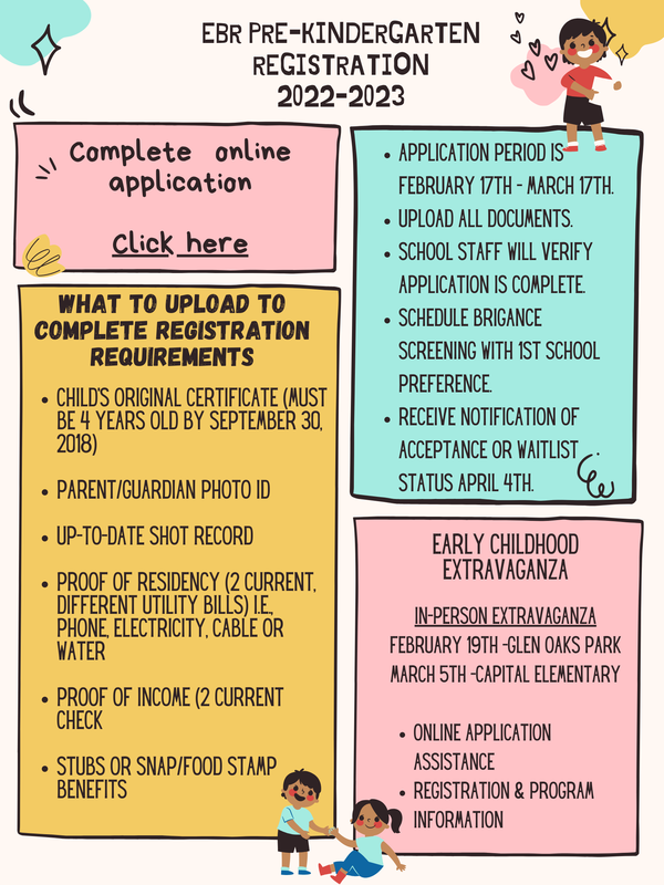 Kindergarten Registration Pre Enrollment For 2022 2023