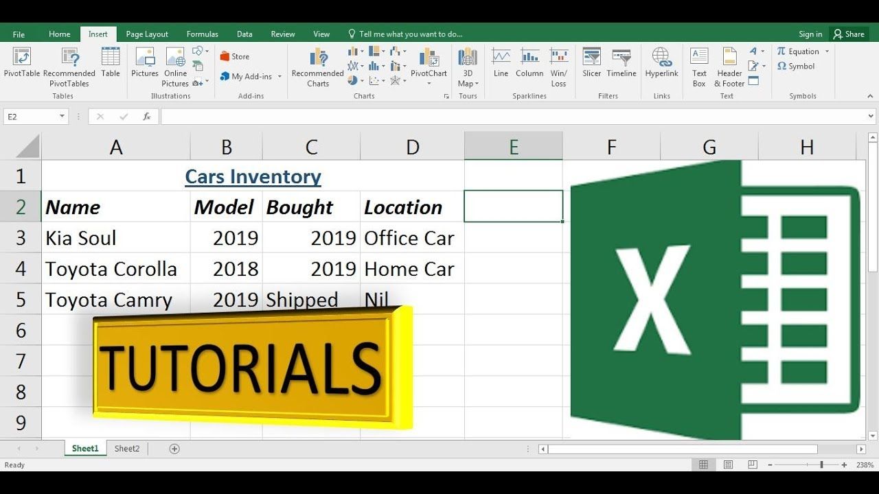 Learn Excel With This Step By Step Basic Tutorial Microsoft Excel