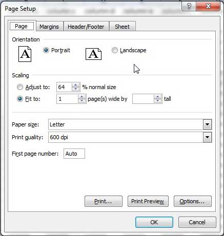 Make An Excel 2010 Spreadsheet Fit On One Page Live2tech