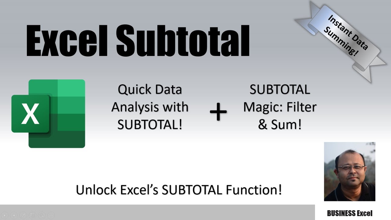 Mastering Excel Subtotal Data Analysis And Calculation Made Easy Youtube