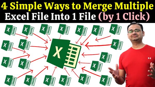 Merge Combine Excel Files Into One File With All Sheets Data 1 Click