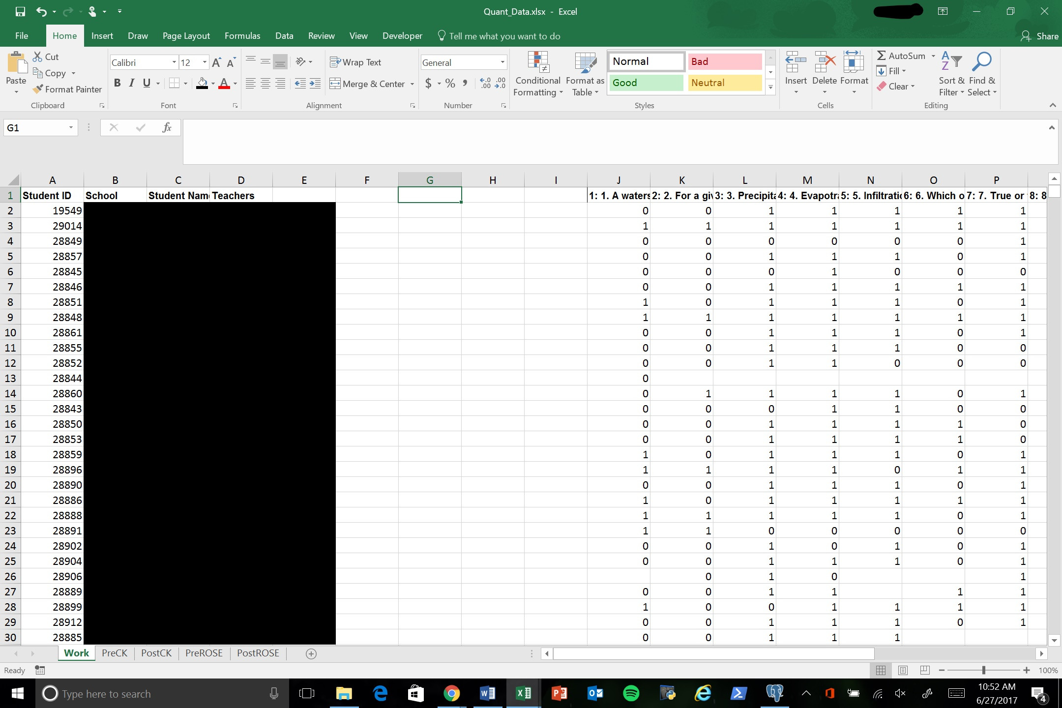 Merging Multiple Spreadsheet Data Within An Excel Workbook Based On Unique Identifier Using Vba