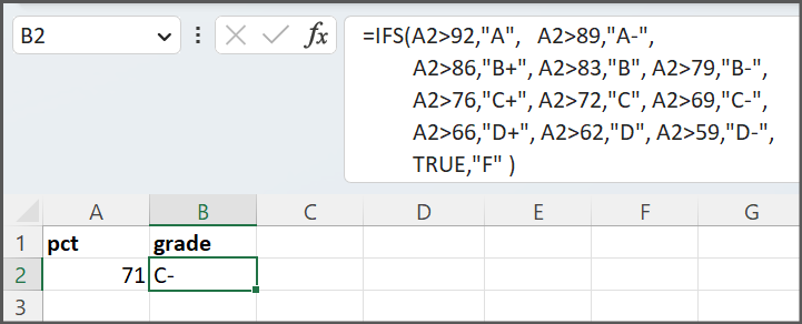 Microsoft Excel Adding A Weight To Letter Grades And Calculating How