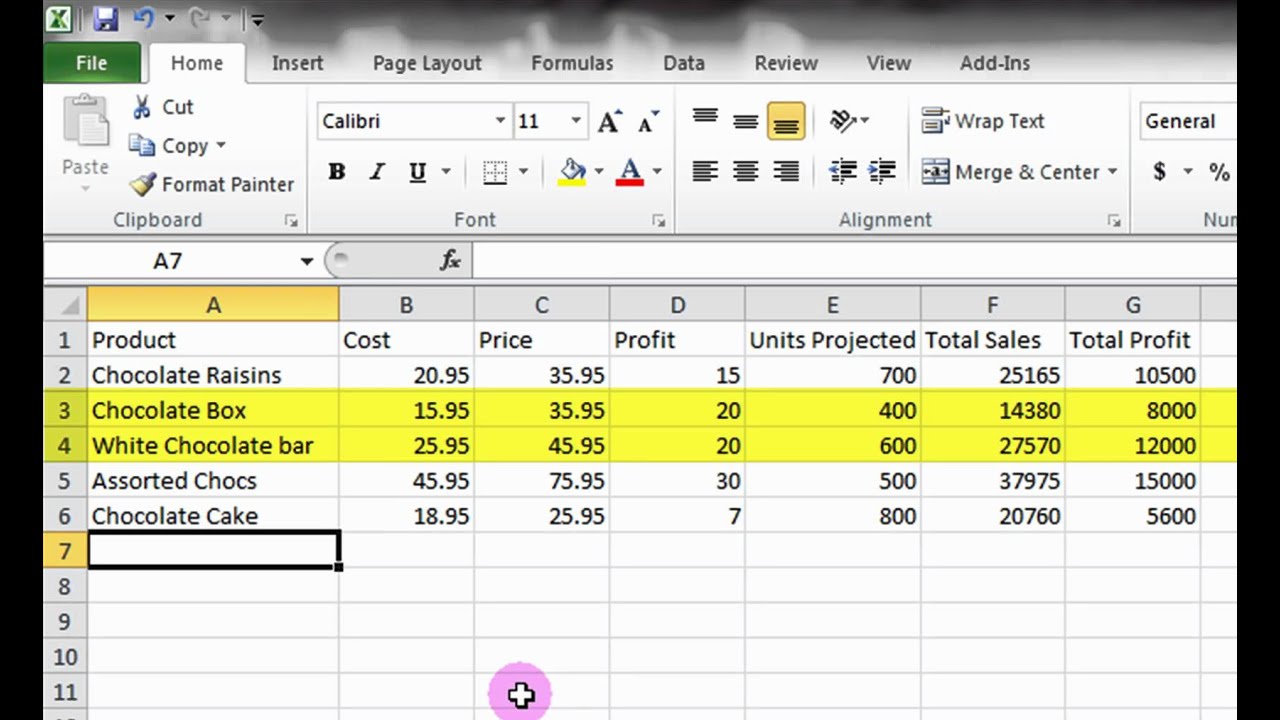 Microsoft Excel Tutorial A Basic Introduction Youtube