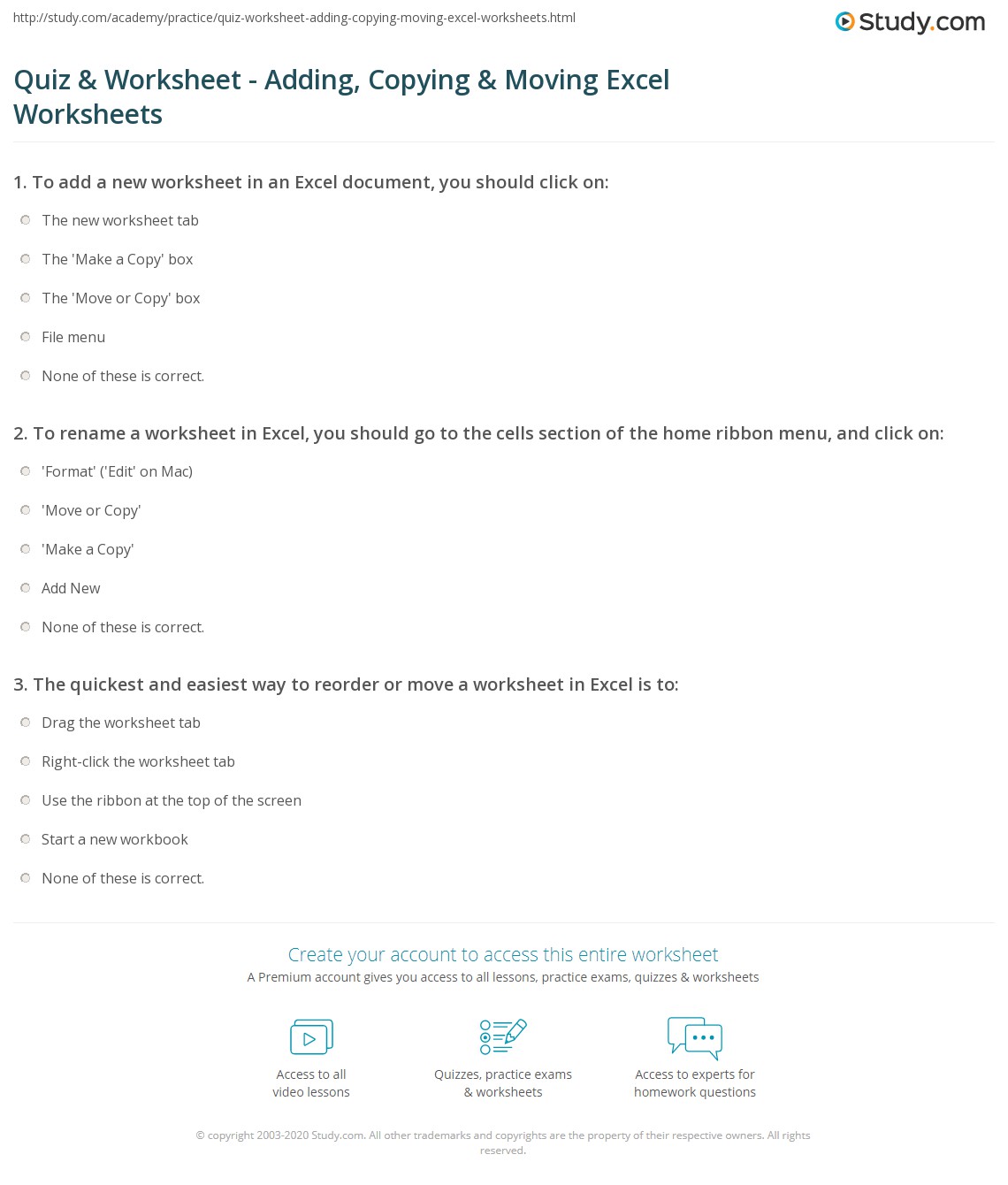 Microsoft Excel Tutorial Step By Step Copying And Moving Worksheets