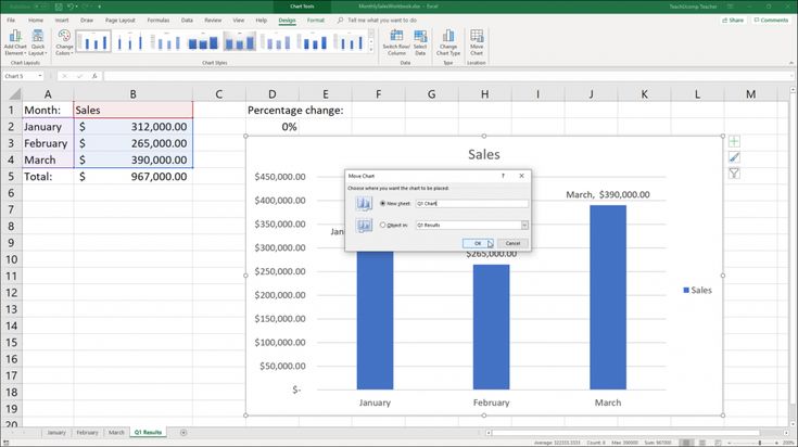 Move A Chart In Excel Instructions Teachucomp Inc