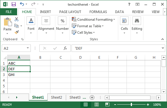 Ms Excel 2013 Delete A Column