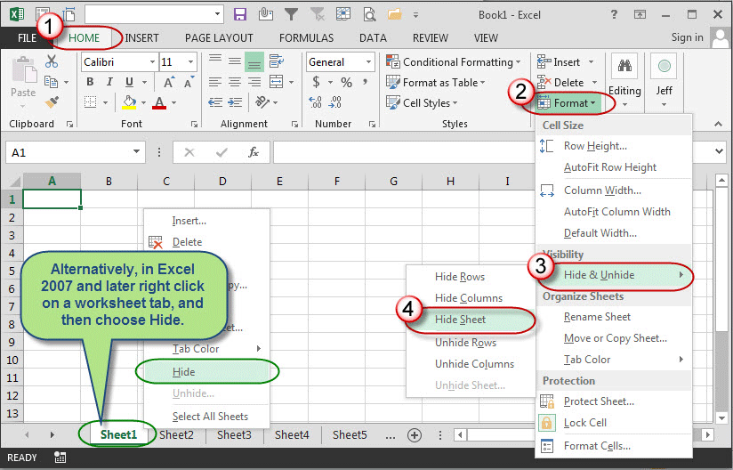 Ms Excel 2013 Unhide A Sheet Worksheets Library