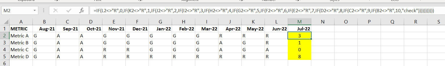 Ms Excel Counting Right To Left Based On Criteria Super User