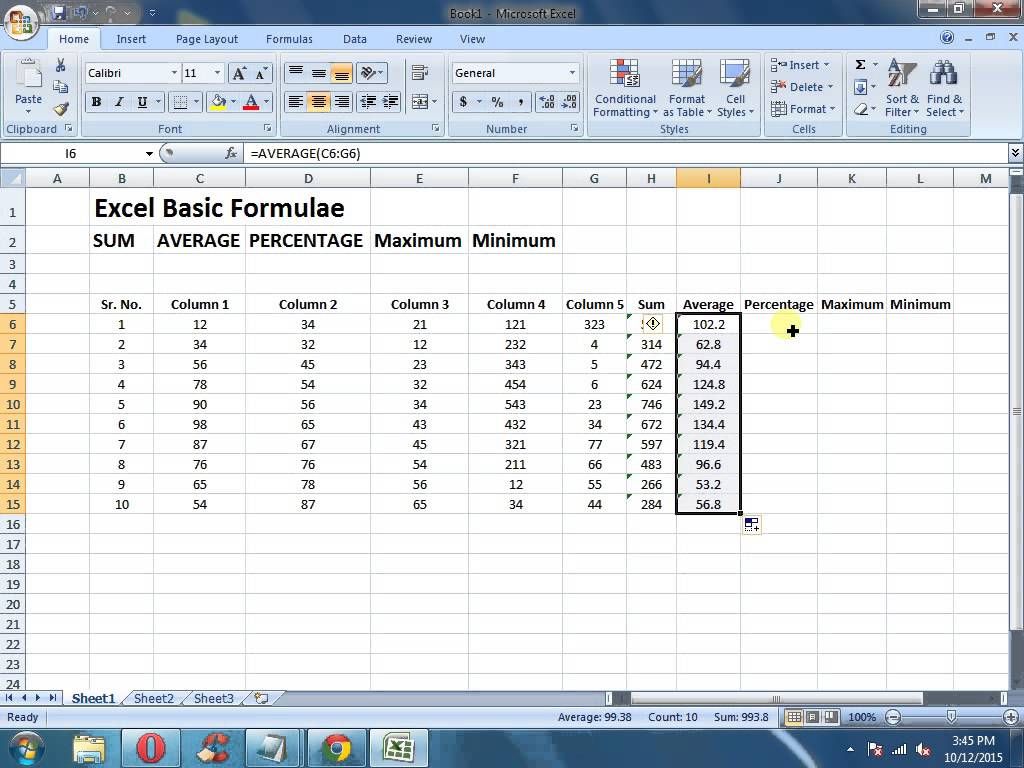 Ms Excel Tutorials Basic Formula In Microsoft Excel Artofit