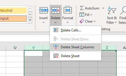 My Excel Journey How To Delete Unwanted Rows Or Columns In The