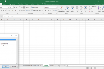 Navigating Excel 2013 Worksheets