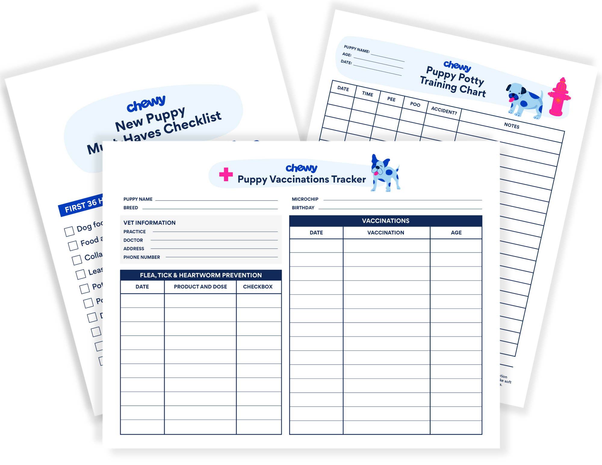 New Puppy Printables Checklists Trackers And More Bechewy