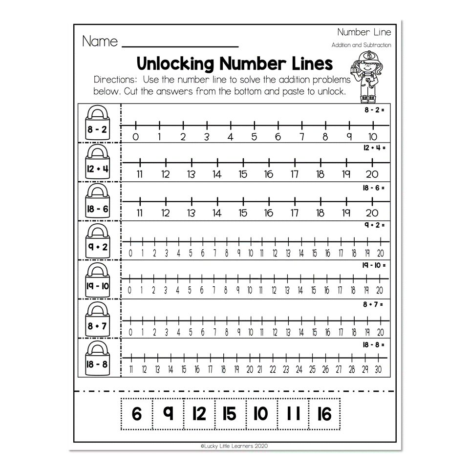 Number Line Grade 1 Math Number Line Line Math Math Numbers