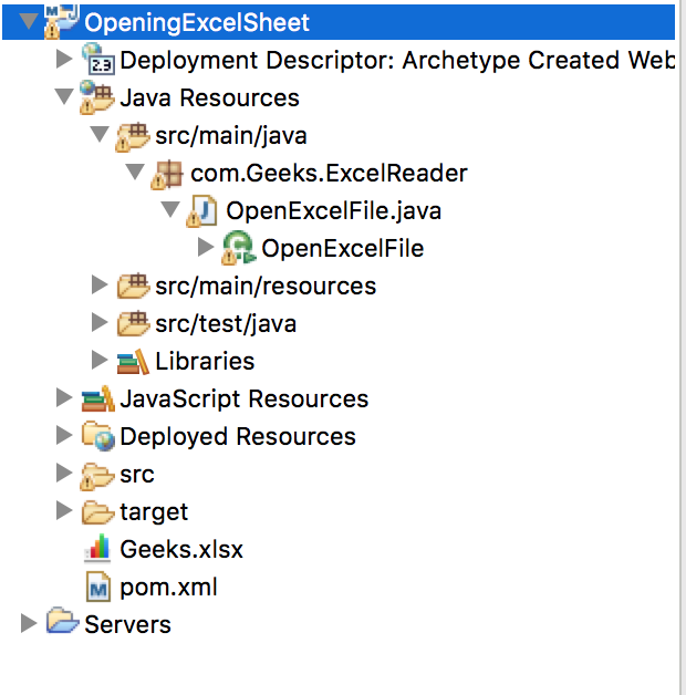 Opening Existing Excel Sheet In Java Using Apache Poi Geeksforgeeks