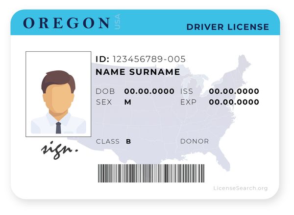 Oregon Driver License Number Format Newblog8x