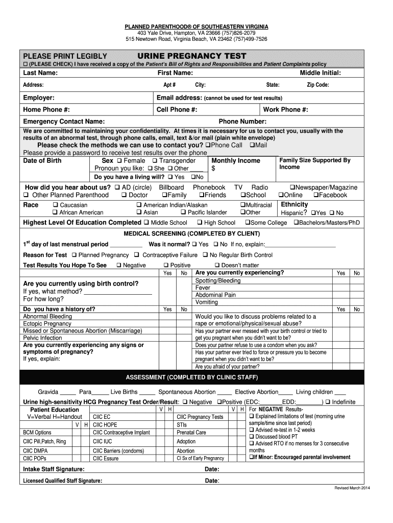 Paperwork For Pregnancy Fill Online Printable Fillable Blank