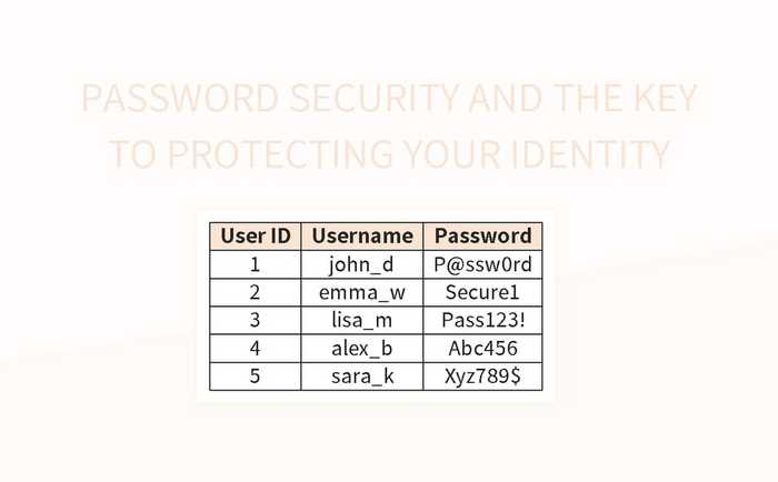 Password Security And The Key To Protecting Your Identity Excel